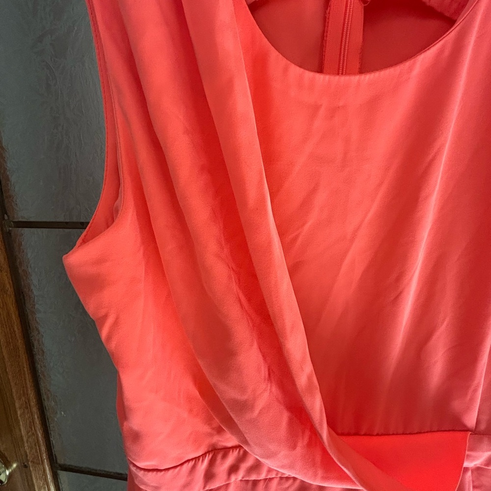 CECICO VIBRANT ORANGE ROMPER 18.5” PTP - Picture 3 of 8